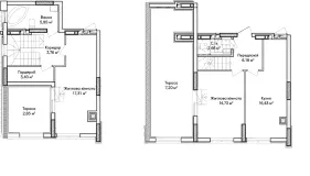 2-кімнатна  81.2м² номер - 53 зображення з ЖК Синергія Сіті