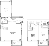 3-комнатная  96.37м² номер - 55 изображение с ЖК Синергія Сіті