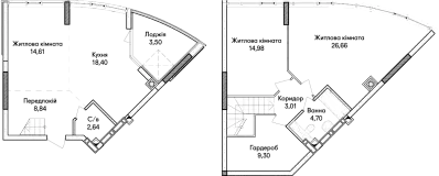 3-комнатная  106.91м² номер - 45 изображение с ЖК Синергія Сіті