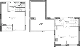 2-комнатная  86.19м² номер - 58 изображение с ЖК Синергія Сіті