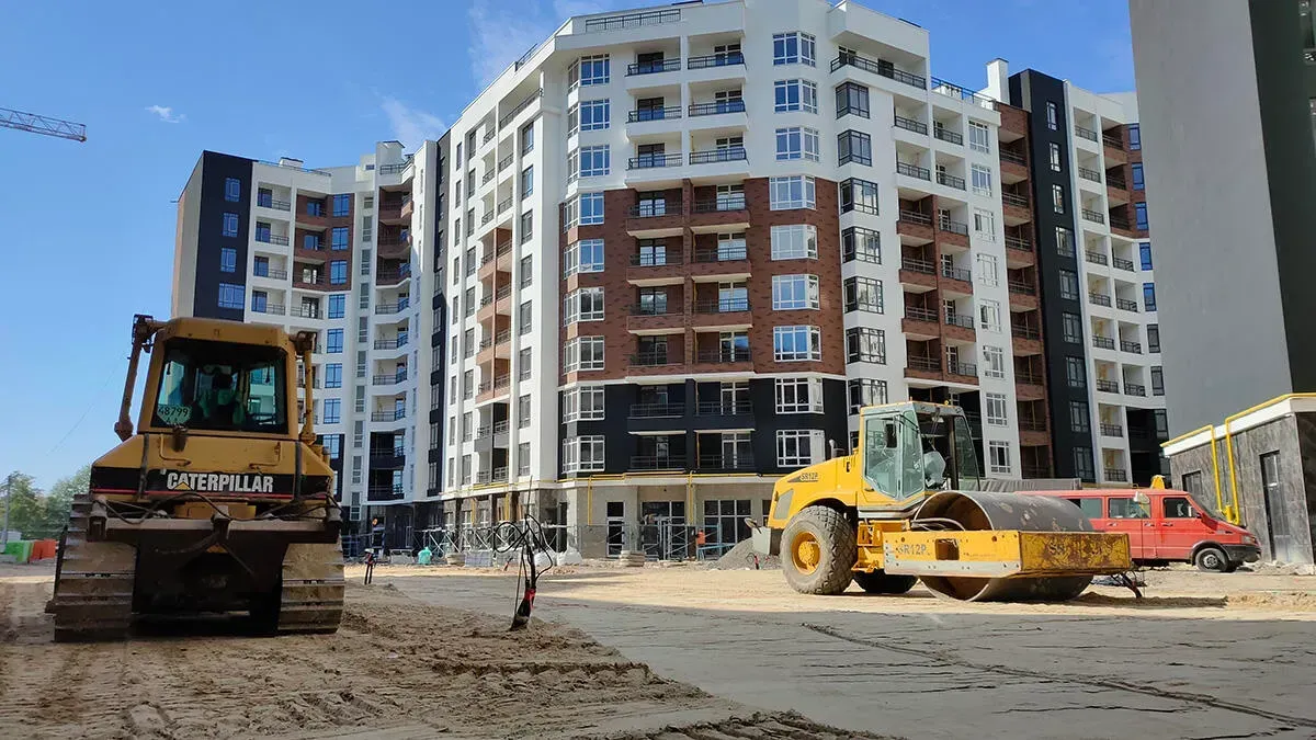 Тривають роботи з облаштування першого двір-парку в ЖК Синергія Сіті