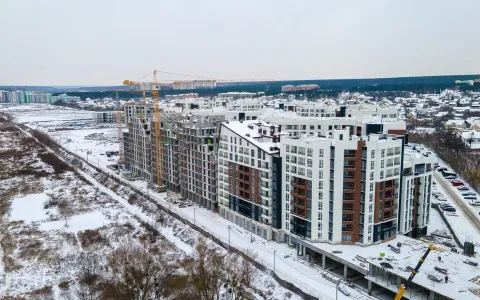 Ход строительства объектов Строительной группы Синергия в Киеве и Ирпене в январе 2023 года