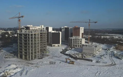 Моноліт готовий на 85%. В 10 та 11 секціях ЖК Синергія Сіті готові вже 8 поверхів!