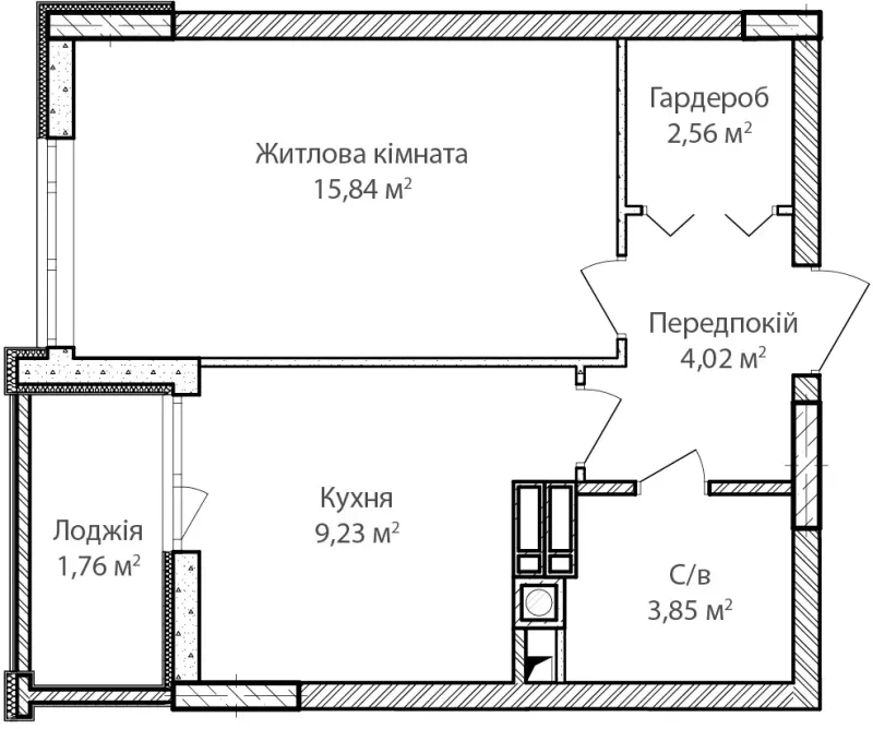 Купити 1-кімнатну квартиру  в Ірпені