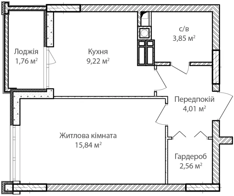 Купити 1-кімнатну квартиру  в Ірпені