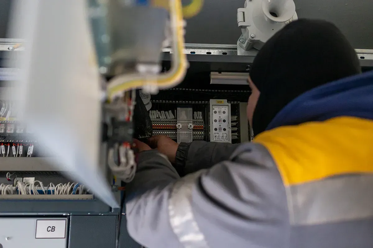Сегодня работники Киевоблэнерго работали в ЖК Синергия Сити - 6