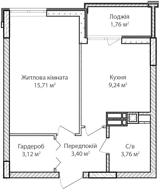 Купити 1-кімнатну квартиру в Ірпені