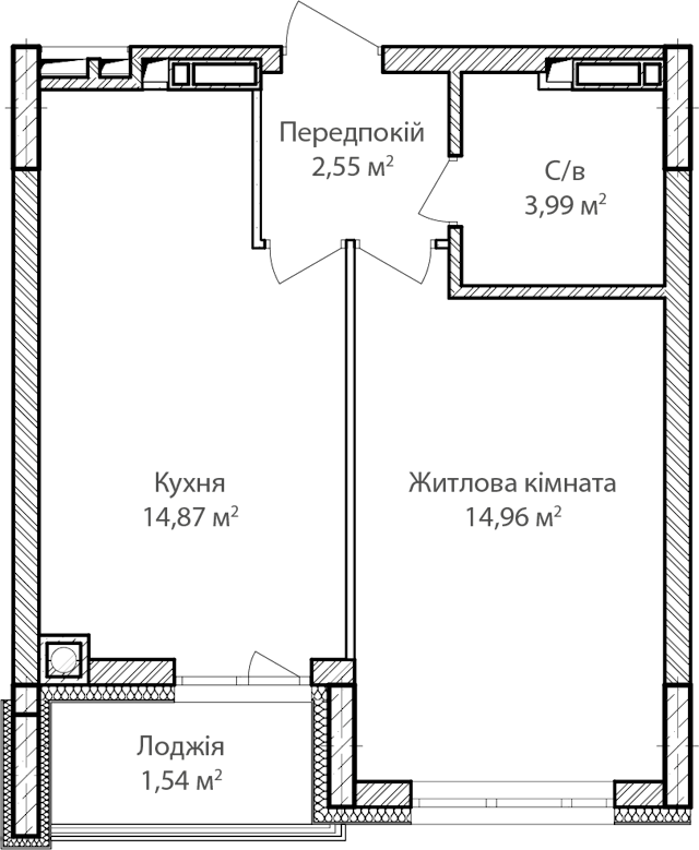 Купить 1-комнатную квартиру в Ирпене