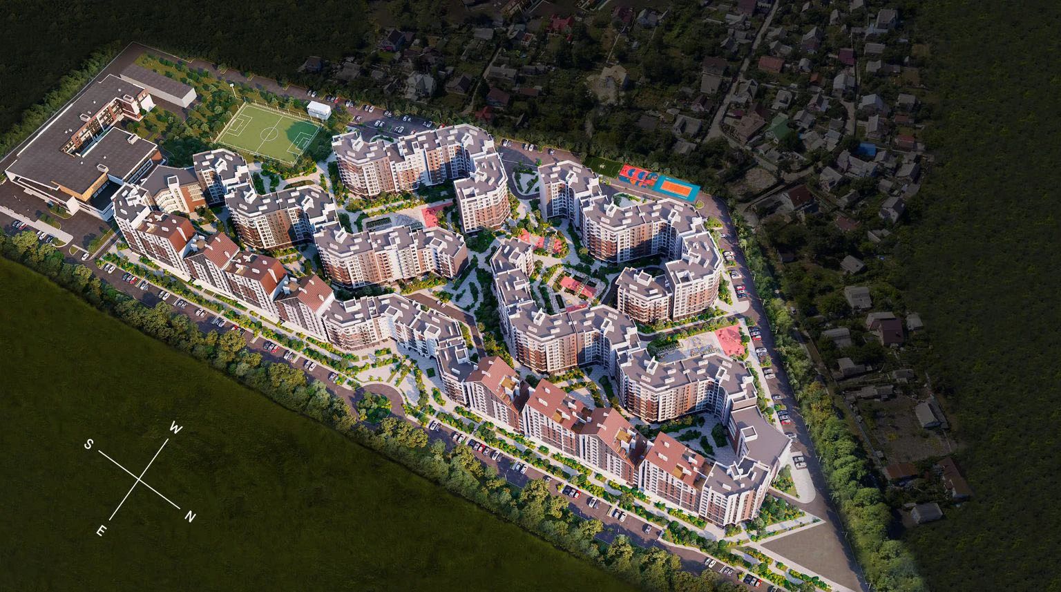 Генплан ЖК Синергія Сіті, будинки 1–37